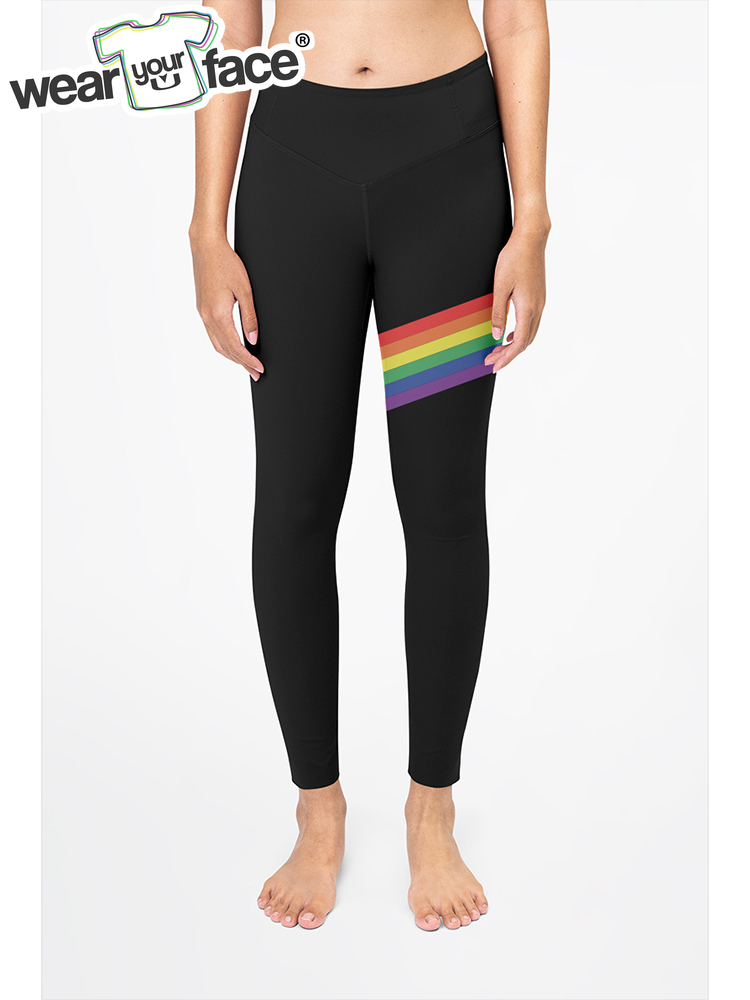 Rainbow Colors Gym Yoga Legging 3D All Over Print Sexy Casual Streetwear US Size Fitness Elastic Women Girl Clothing