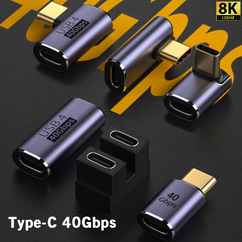 100W 5A PD USB-C OTG Adapter 8K@120Hz 40Gbps USB4 Type C Fast Charging Converter For Macbook Nintendo Thunberbolt 3 4 Laptop