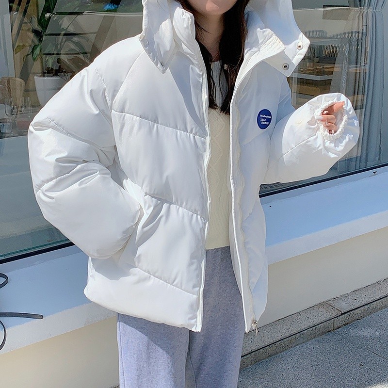 GUUZYUVIZ Thick Hooded Winter Coats Women Casual Warm Harajuk Solid Snow Wear Cotton Jacket Women Outwear