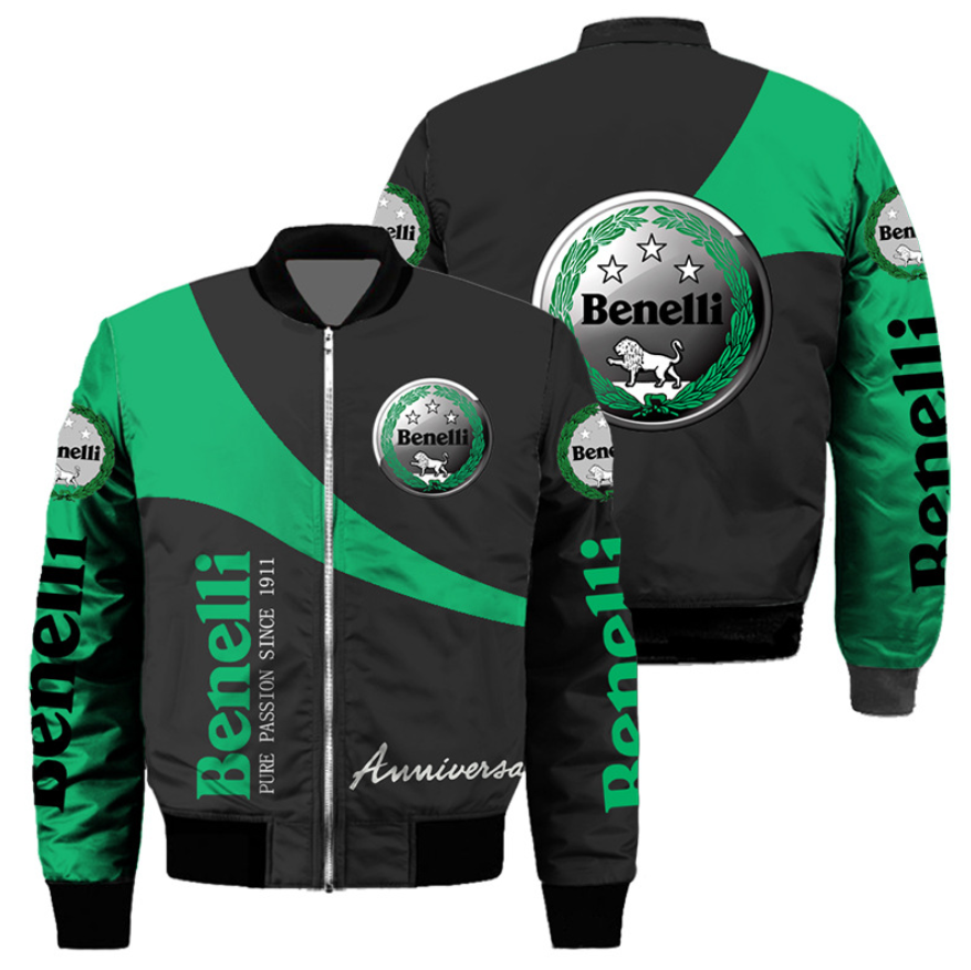  Autumn  Men's Bomber Jacket Trend Benelli Men Clothing Coats Jacket Handsome Motorcycle Jacket