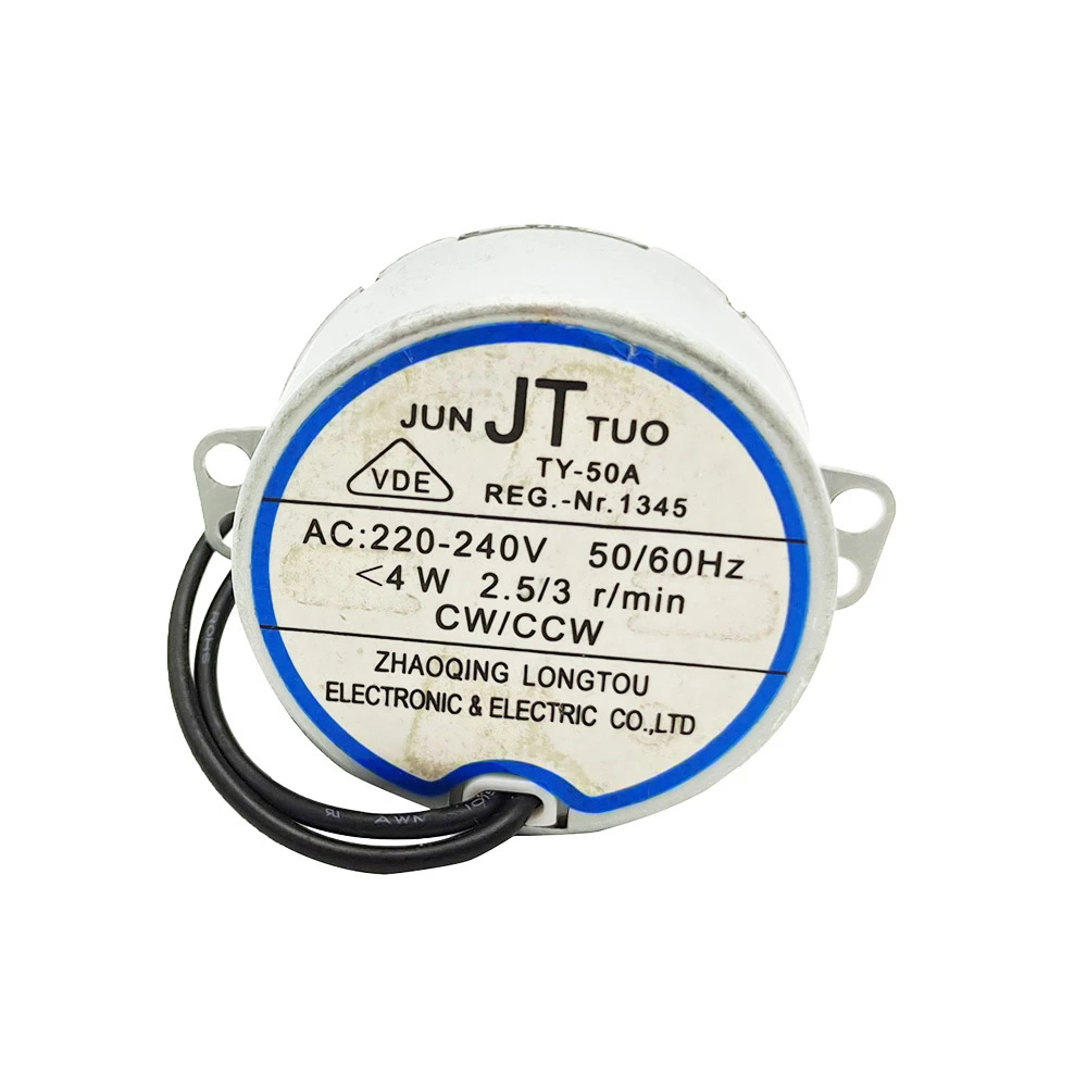 Ac motor AC 220-240V TY-50A Oscillating synchronous motor shake head ，50 60Hz，fan parts accessories induction motor，4W/CW/CCW.