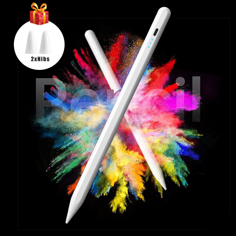 Active Stylus Compatible with  iPad Stylus Pens for Touch Screens Rechargeable Capacitive 1.5mm Fine Point