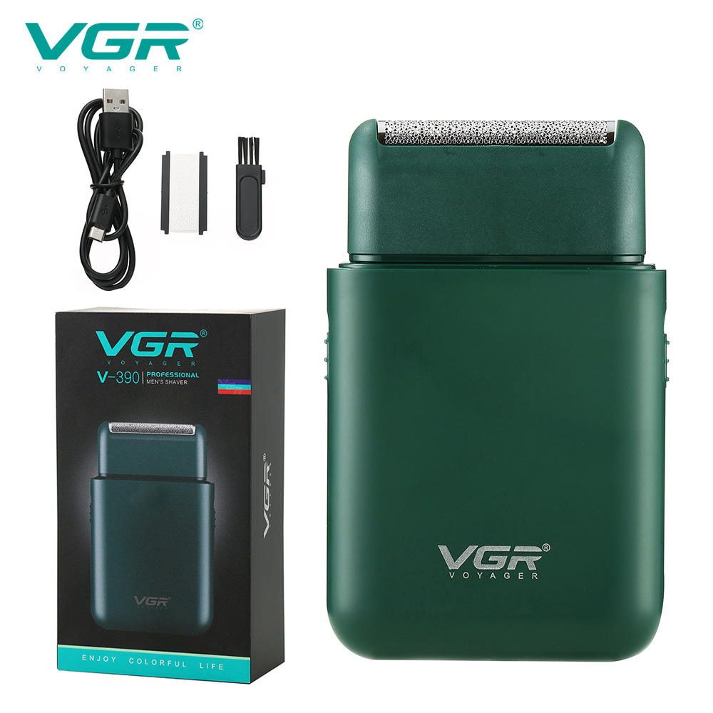 VGR Car Razor Portable Razor Male Electric Mini Razor Push White Reciprocating Shaving V-390