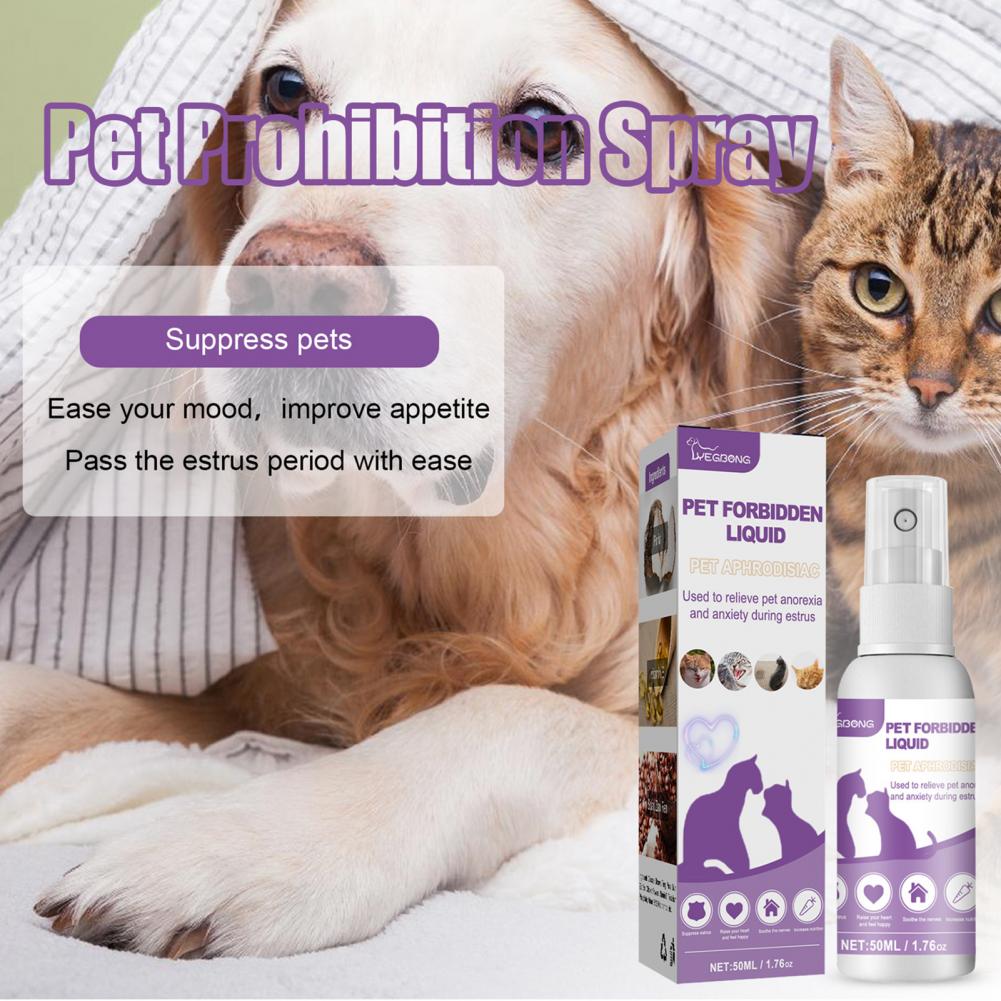 Great Safe Prevent Howling Pet Dog Cat Estrus Calming Prohibition Spray Pet Supplies Pet Liquid Spray Pet Liquid Spray