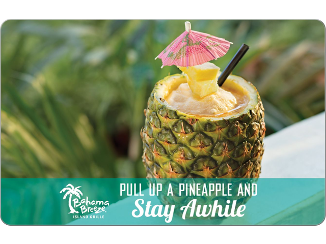 Bahama Breeze $25 Gift Card (Email Delivery)
