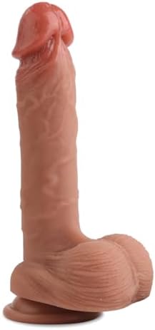 Realistic Dildo for Beginners Lifelike Huge Silicone Dildo, with Strong Suction Cup for Hands-Free Play, Realistic Penis for G-Spot Stimulation Dildos Anal Sex Toys for Women and Couple 7.7 "