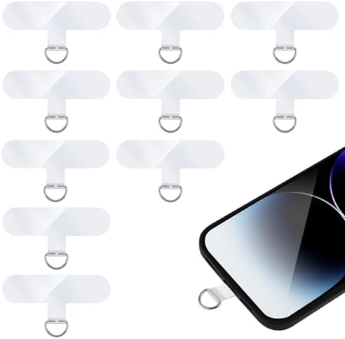 Phone Tether Tab, 10 Pcs Universal Phone Lanyard Patch Pad Without Adhesive Safety Crossbody Phone Strap