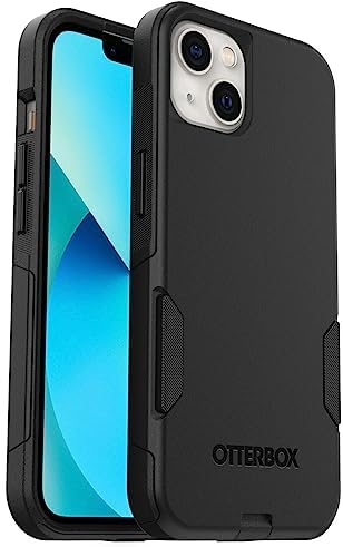 OtterBox iPhone 13 (ONLY) Commuter Series Case - BLACK, slim & tough, pocket-friendly, with port protection
