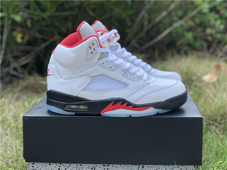 PK NEW JORDAN 5 RETRO FIRE RED 3M SILVER TONGUE 2020