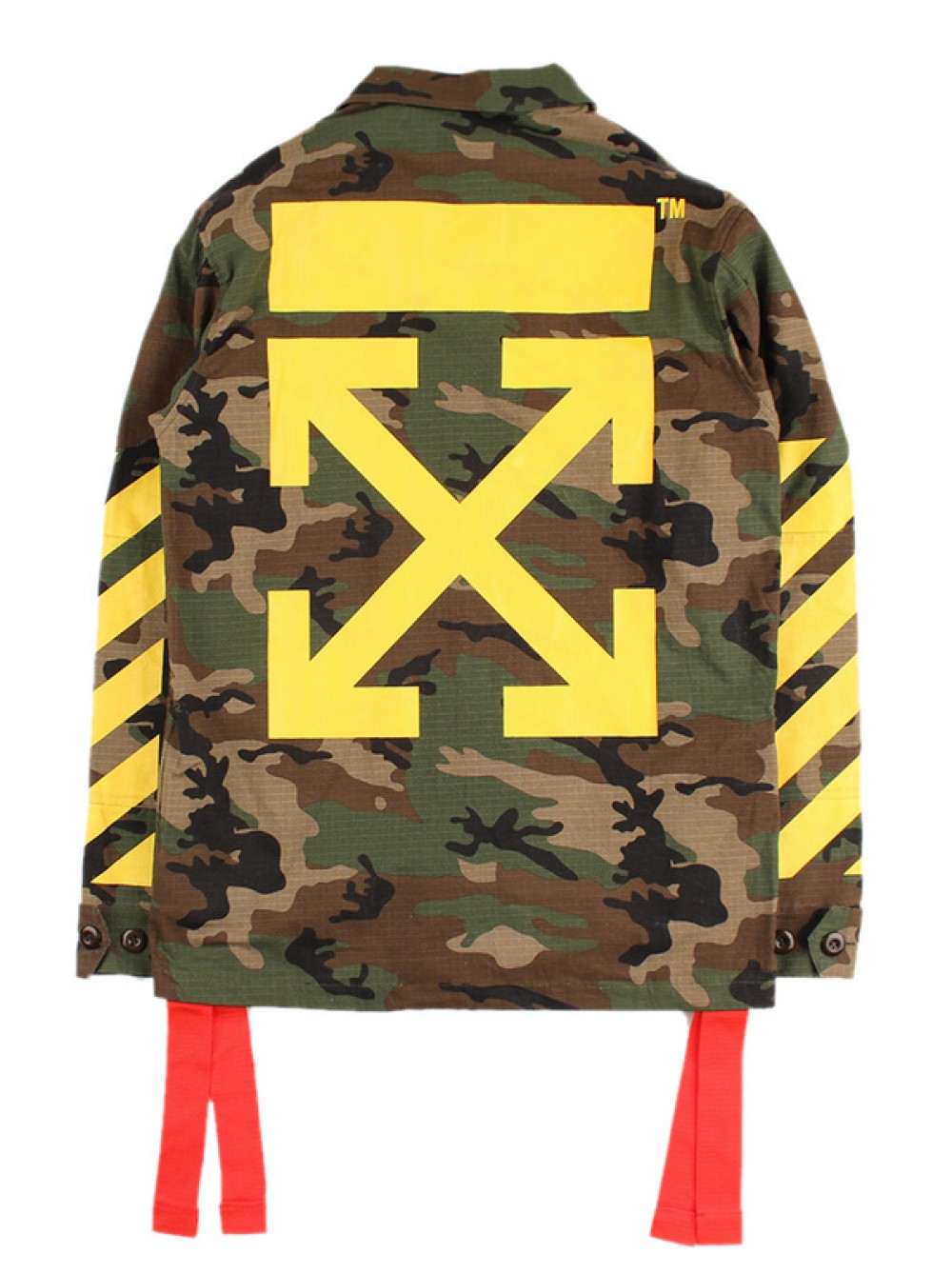 A+ Quality OFF-WHITE Camo Yellow Arrows Jacket
