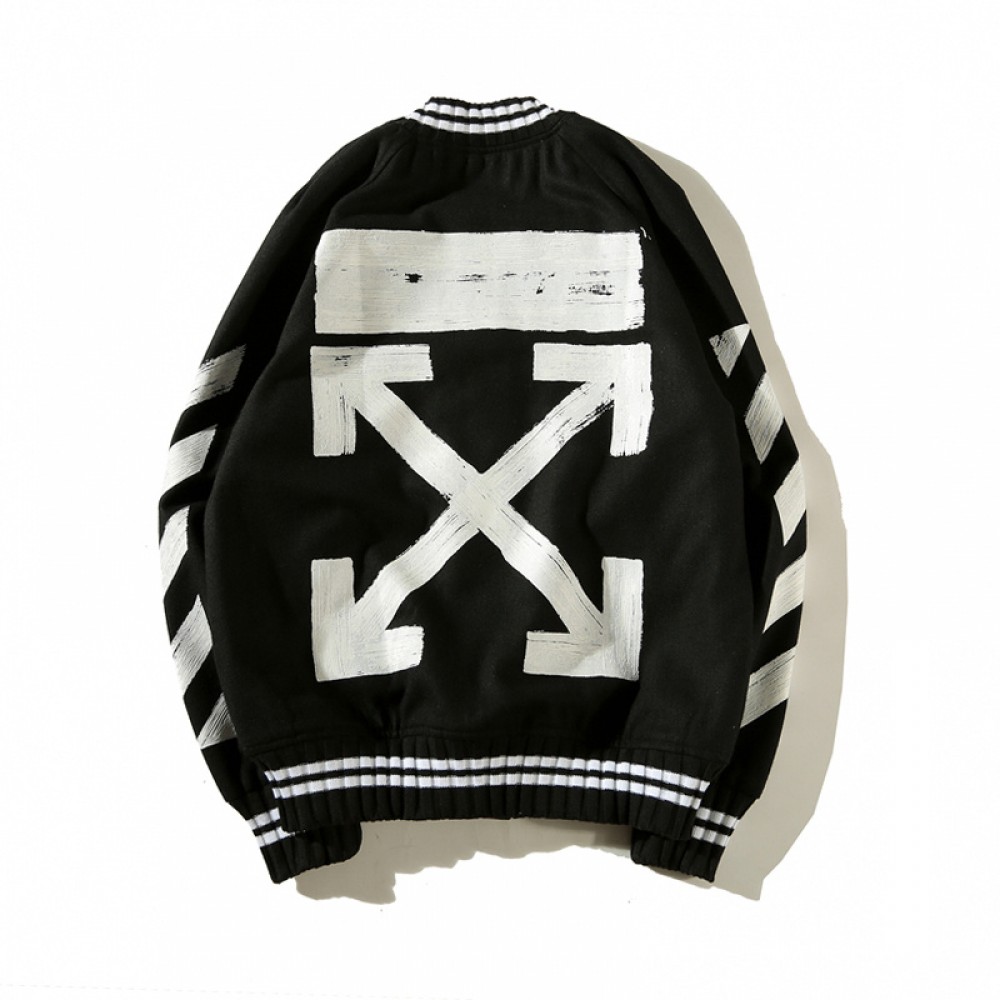 A+ Quality OFF-WHITE DIAG Arrows Baseball Jacket